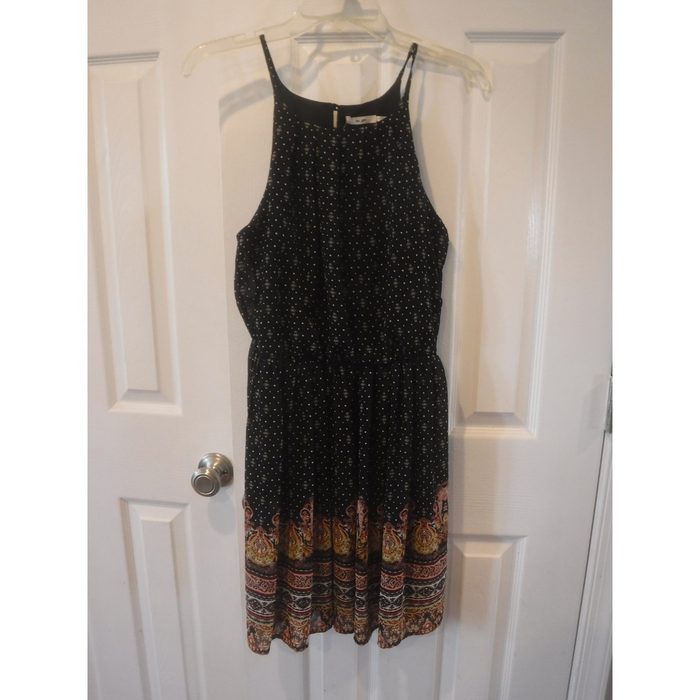 Mi Ami Francesca's Women's Dress Black Print Size M NWT